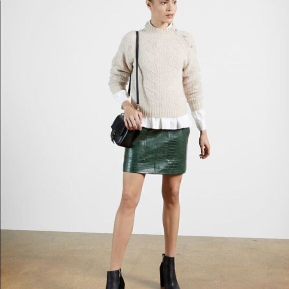 Ted Baker London | Women’s Cannan Gathered Over-sized Shirt White Size 2 - Picture 9 of 9